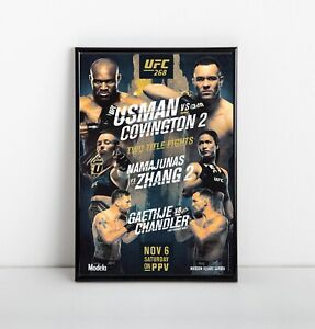 UFC 268 PosterFramedUsman vs Covington 2Gaethje vs ChandlerNEWUSA