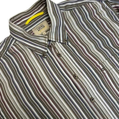 Camel Active Button Down Shirt Men's Large Striped Long Sleeve Regular Casual - Image 1 of 4
