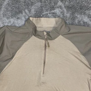 Tru-Spec Khaki/Olive Drab 1/4 Zip TRU Combat Shirt with Codura Baselayer Size XL - Picture 1 of 8