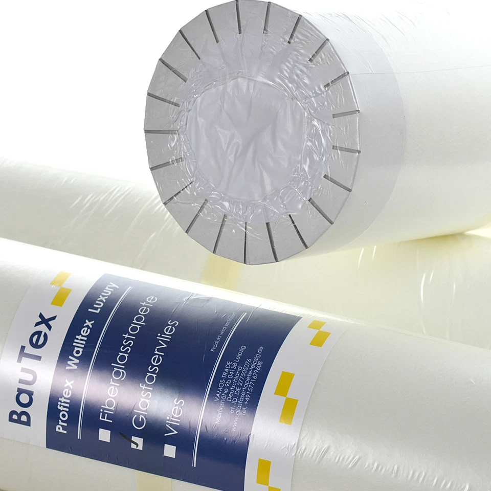 50m2 Malervlies Glasfaser Renoviervlies Vliestapete Glattvlies Untertapete 50g/m