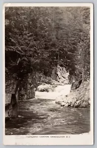 Postal 1927 RPPC Vancouver, BC Canadá - Capilano Canyon - E. L. Climo - Imagen 1 de 3