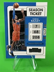 🏀🏀 2021-22 Panini Contenders Season Ticket Darius Bazley #7 City Thunder!!🏀🏀 - Picture 1 of 3