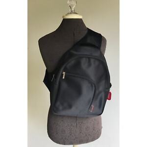 Esprit Black Nylon Sling Bag Shoulder Bag Crossbody Backpack