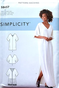 Simplicity S8657 Misses Caftan w/Options for Design Hacking Sizes:  XXS - XXL - Picture 1 of 2