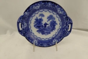 Doulton Watteau Bottom of Butter Dish Flow Blue Transferware - Picture 1 of 5