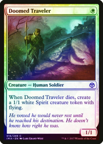 1x Doomed Traveler - FOIL - NM - Iconic Masters - SPARROW MAGIC - Image 1 of 1