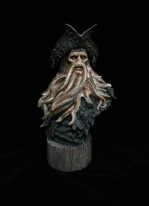 Pirates of the Caribbean Davy Jones Captain 1/3 Bust Figure Statue Unpainted Toy - Picture 1 of 12