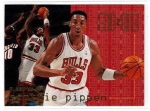 SCOTTIE PIPPEN  BULLS   1995-96 FLEER END2END INSERT #16