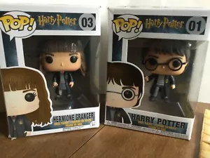 Harry Potter# 01 and Hermione Granger # 03 Funko Pop -NIB-Free Shipping - Picture 1 of 7