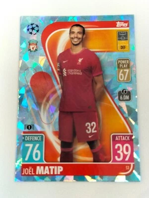 Joël Matip #53 FOIL TOPPS MATCH ATTAX Champions League - Envoi éclair - Photo 1/2