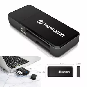Transcend RDF5 USB 3.0 MICROSD SD Mappe SDHC SDXC UHS-I Adattatore Lettore - Foto 1 di 5