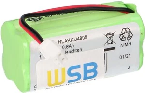 4,8V 800mAh AAA Ni-MH F2x2 luci di emergenza pacco batteria cavo e spina - Foto 1 di 7