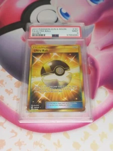 Pokemon Ultra Ball 161/149 Sonne & Mond Base Set Gold Secret Mint - PSA 9 - Bild 1 von 2