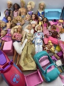 Huge Beautiful Barbie Doll Lot w Clothes Accessories LOOK!