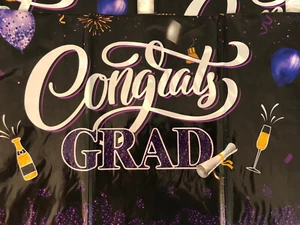 3 Congrats Grad Graduation Party Plastic Table Cloths - Picture 1 of 5