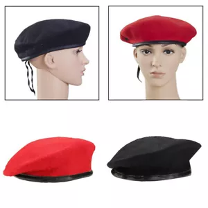 Unisex Militar Ejército Soldado Sombrero Lana Boina Hombres Mujeres Uniforme Gorra Ajustable - Imagen 1 de 8