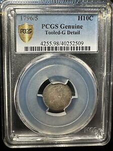 1796/5 Half Dime - PCGS G Details - ONLY ONE ON EBAY! 40 Estimated To Exist