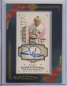 BRYAN BERG AUTO INCORNICIATA 2009 TOPPS ALLEN & GINTER BASEBALL - Foto 1 di 1