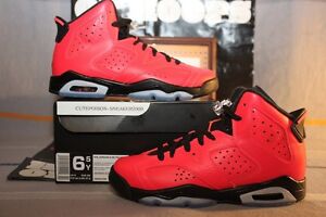 Nike Air Jordan Retro 6 Infrared 23 GS Toro US Youth 4-7Y [384665 623] W/Receipt
