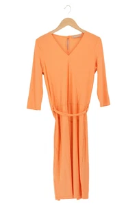 THOM Wickelkleid Damen Gr. M 38 Orange Elegant Midikleid Viskose Freizeitkleid - Bild 1 von 4