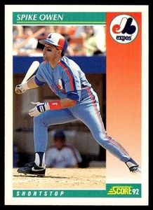 1992 Score Spike Owen Montreal Expos #323 - Picture 1 of 2