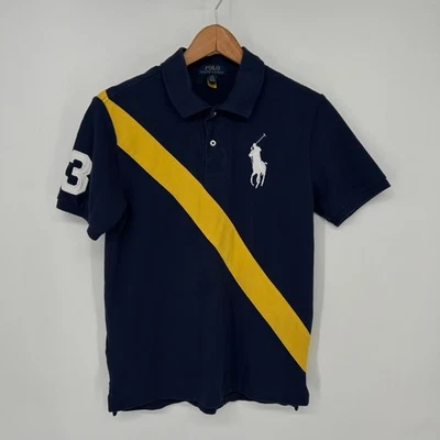 Polo Ralph Lauren Niños Grande Azul Big Pony Preppy Manga Corta Foto 1 de 4