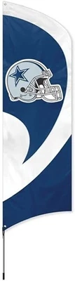 Dallas Cowboys Equipo Alto Bandera Tailgating Bandera Kit 8.5 x 2.5 pies con Poste Foto 1 de 2
