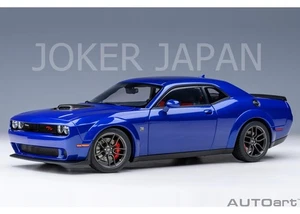 AUTOart Dodge Challenger R/T Scat Pack Widebody 2022 INDIGO BLUE 71772 1/18 JDM - Foto 1 di 20
