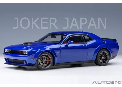 AUTOart Dodge Challenger R/T Scat Pack Widebody 2022 INDIGO BLUE 71772 1/18 JDM - Immagine 1 di 4