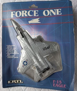 ERTL Force One F-15 Eagle Fighter Jet Diecast #1162 1986 NEW Sealed Missiles - Picture 1 of 6