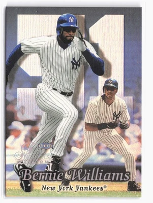 1999 Flair Showcase Row 2 (Passion) #57 Bernie Williams Yankees - Image 1 of 2