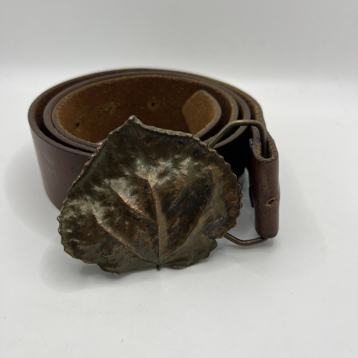Bergamot Brass Works Leather Vintage Belt Buckles for sale Bergamot Brass Works Leather Vintage Belt Buckles for sale