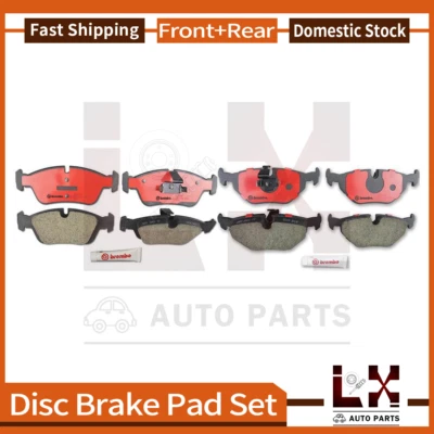 Brembo 2 Front Rear Brake Pad Fits 1999 BMW 323i 1998-1999 BMW 323is - Image 1 of 4