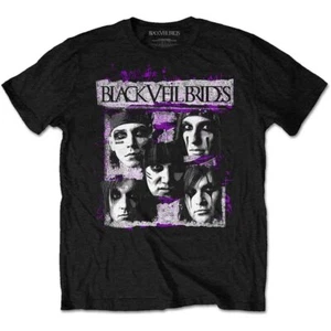 Black Veil Brides Grunge Faces T-Shirt Black New - Picture 1 of 1