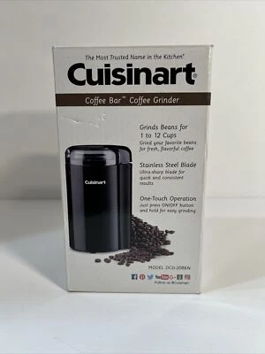 Molinillo de café para barra de café Cuisinart 12 tazas negro DCG-20BKN - Nuevo en caja Foto 1 de 4