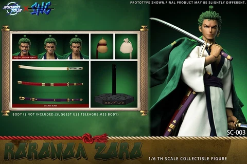 Preorder SOOSOOTOYS SNC SC-003 1/6 ONE PIECE Roronoa Zoro Action Figure Model Cover