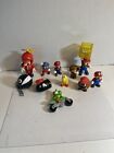 Lot Of Super Mario Bros Nintendo PVC Figure Jakks Pacific & Mario Kart Cake Top