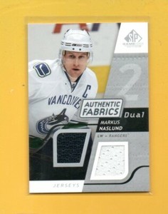 D26902  2008-09 SP Game Used Dual Authentic Fabrics #AFNS Markus Naslund
