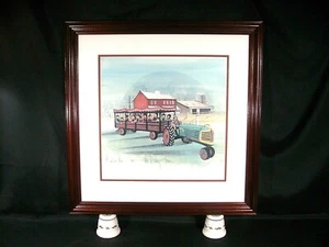 P. Buckley Moss The Dairy Farm gerahmter Druck 22 1/4" x 22 1/4" 1997 - Bild 1 von 12