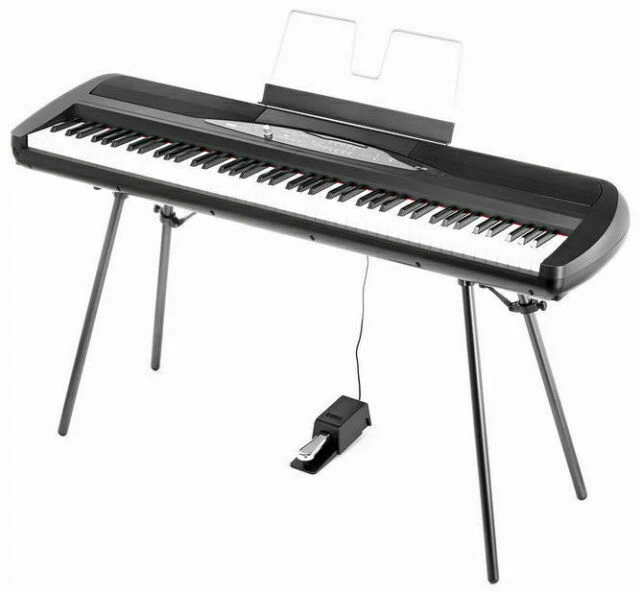 Korg SP280BK Digital Piano Electronic Keyboard, 88 Key - Black