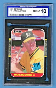 1987 Donruss Mark McGwire Athletics #46 Rookie ISA 10 #52763471 - Picture 1 of 2