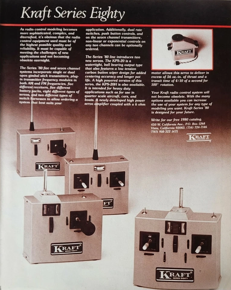 Kraft Series 80 RC Radio Print Ad Ephemera Wall Art Decor - Image 1 of 1