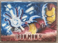 2013 UPPER DECK MARVEL IRON MAN 3 SKETCH CARD 1/1  - IRON-MAN