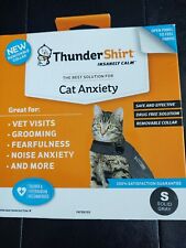 ThunderShirt Classic Cat Anxiety Jacket, Solid Gray, Small. NEW!!!
