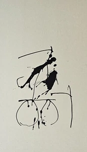 Robert Motherwell Abstract Art Lithograph Three Poems Octavio Paz Limited ed 18" - Picture 1 of 7