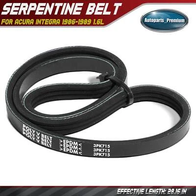 Correa serpentina alternador 28,16" para Acura Integra 1986-1989 1,6 L 31110PG6003 Foto 1 de 4