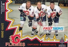 GUILDFORD FLAMES, RARE 1999-2000 CAPTAIN & ASSISTANTS CARD, DIXON/CROMBIE/BIETTE