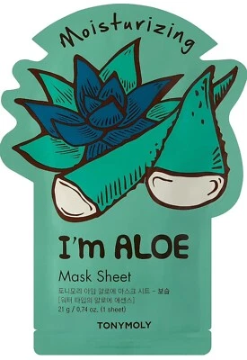 TONYMOLY I’m Aloe Face Mask Sheet Refreshing Collection Anti-aging Treatment New - Image 1 of 3