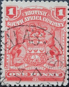 Rhodesia 1898 1d with MARANDELLAS Month No Day (SC) postmark - Picture 1 of 1