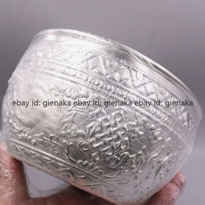 Feinsilber 999 Feinsilber Schale Achtschatz Gekocht Tee Wasserkocher Becken 1L - Bild 1 von 19